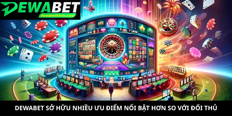 DEWABET sở hữu nhiều ưu điểm nổi bật hơn so với đối thủ