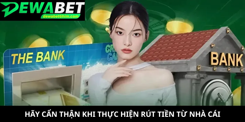 Hãy cẩn thận khi thực hiện rút tiền từ nhà cái